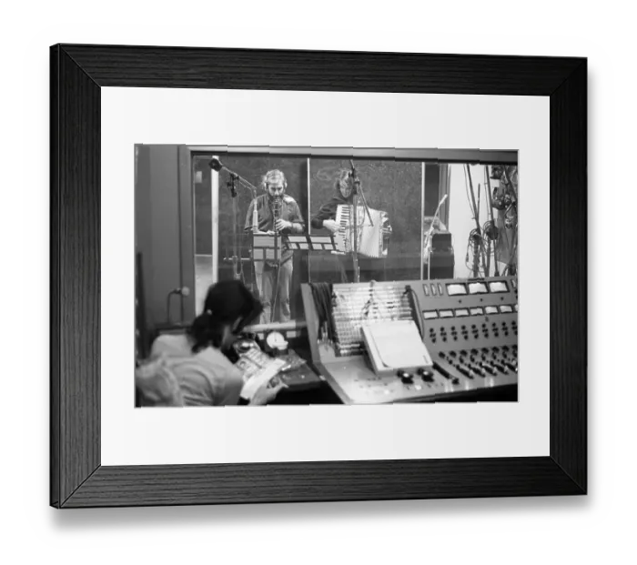 Framed Print : Frank Zappa Recording Session In NY Framed Print : Frank Zappa Recording Session In NY
