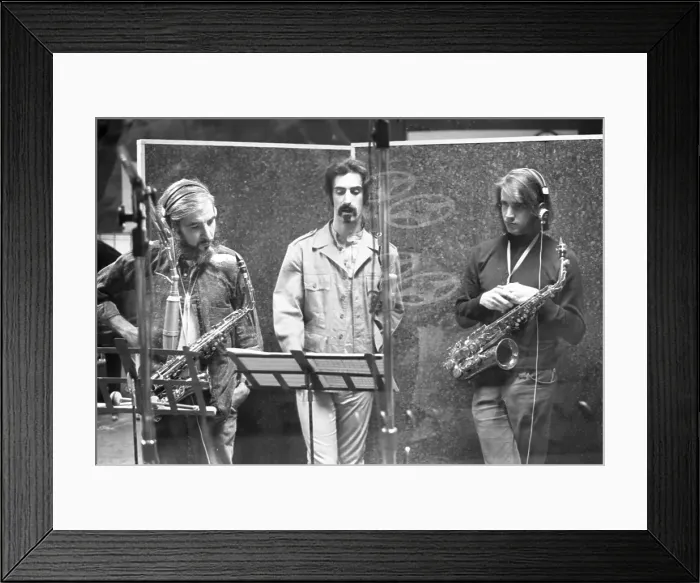 Framed Print : Frank Zappa Recording Session In NY Framed Print : Frank Zappa Recording Session In NY