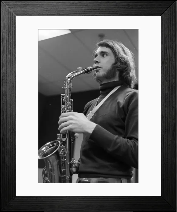 Framed Print : Frank Zappa Recording Session In NY