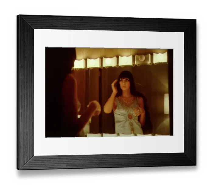 Framed Print : Cher Backstage