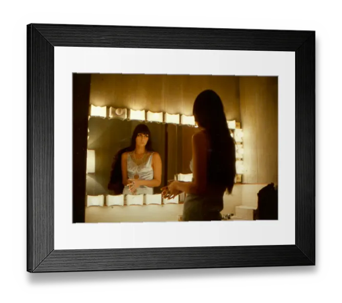 Framed Print : Cher Backstage