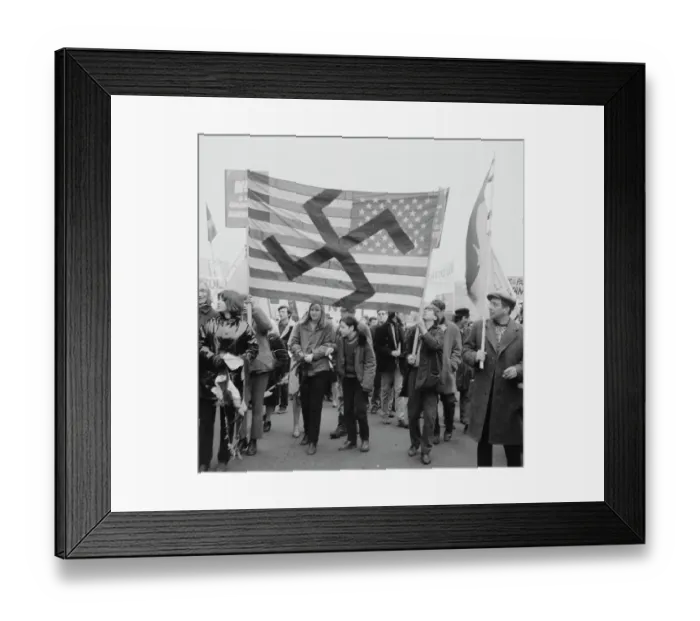 Framed Print : Brussels Demonstration Framed Print : Brussels Demonstration
