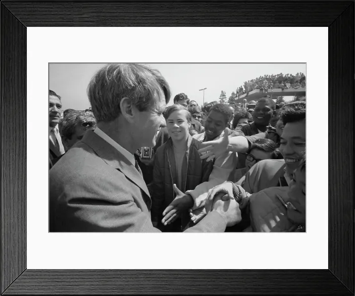 Framed Print : Robert F. Kennedy In Monterey Framed Print : Robert F. Kennedy In Monterey