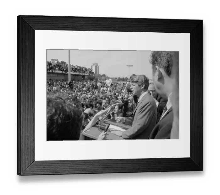 Framed Print : Robert F. Kennedy In Monterey Framed Print : Robert F. Kennedy In Monterey