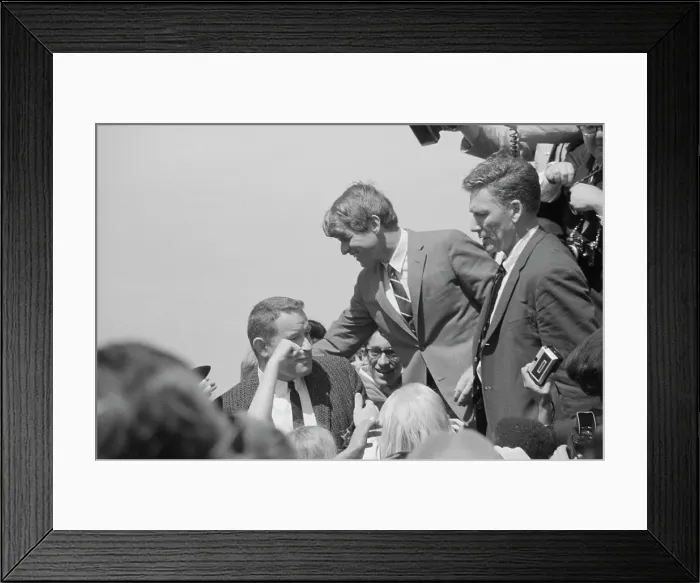 Framed Print : Robert F. Kennedy In Monterey Framed Print : Robert F. Kennedy In Monterey