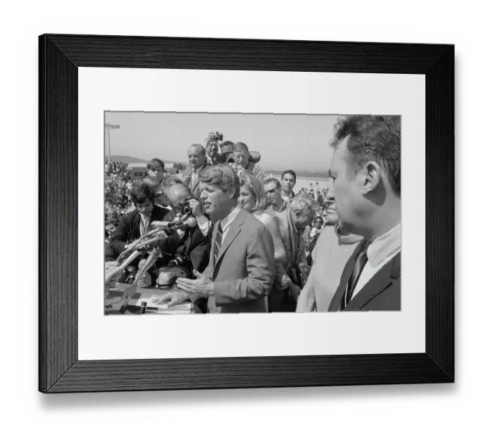 Framed Print : Robert F. Kennedy In Monterey Framed Print : Robert F. Kennedy In Monterey