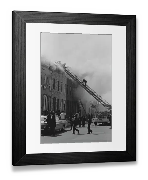 Framed Print : Baltimore Riots