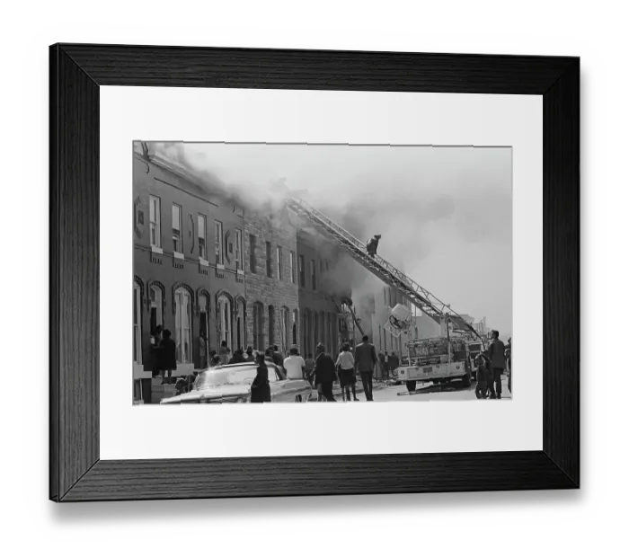 Framed Print : Baltimore Riots