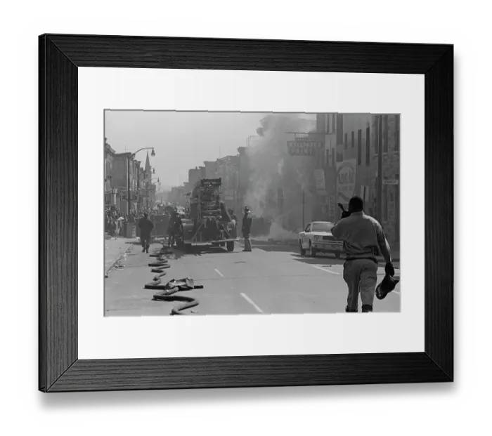 Framed Print : Baltimore Riots