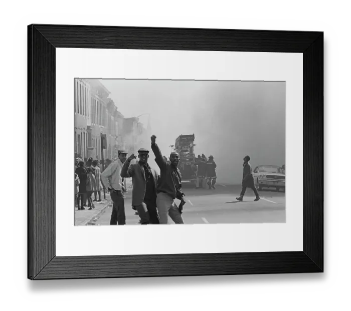 Framed Print : Baltimore Riots