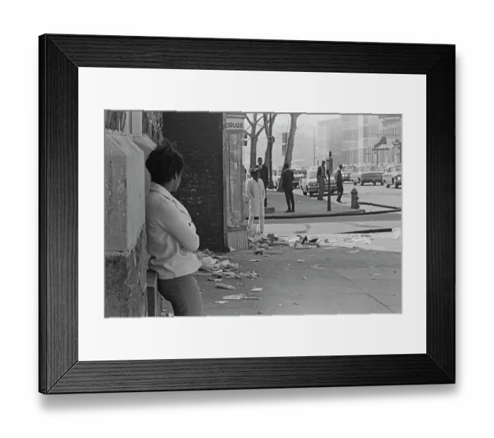 Framed Print : Baltimore Riots