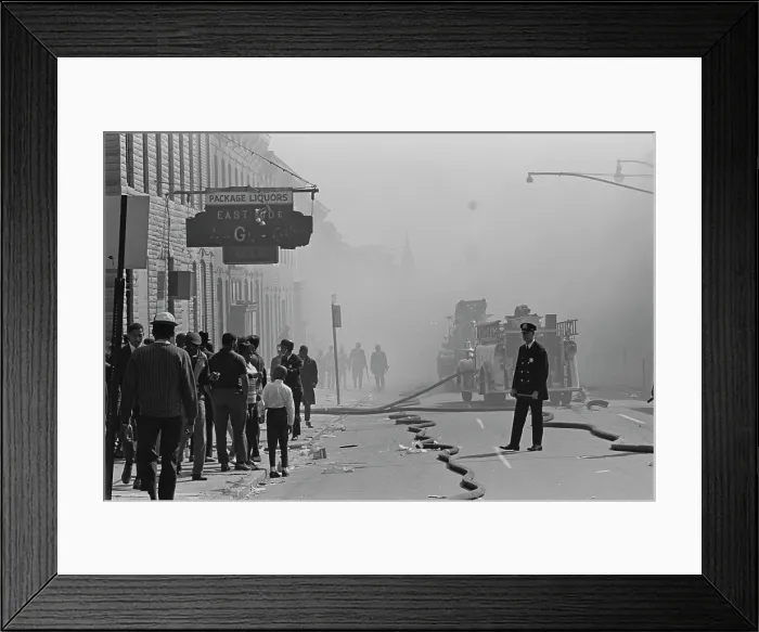 Framed Print : Baltimore Riots