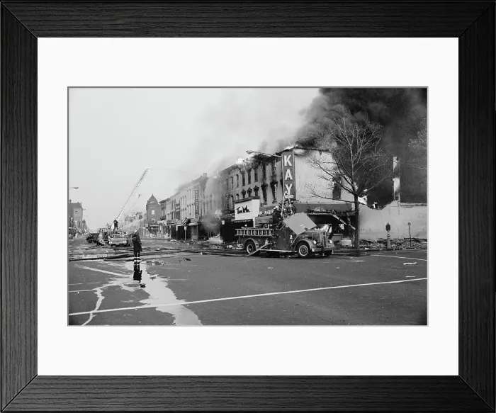 Framed Print : 1968 Washington Riots Framed Print : 1968 Washington Riots