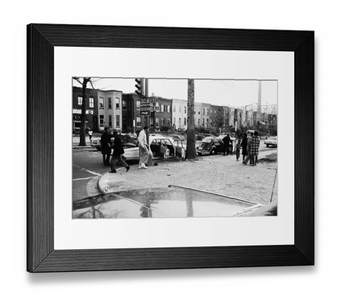 Framed Print : 1968 Washington Riots Framed Print : 1968 Washington Riots