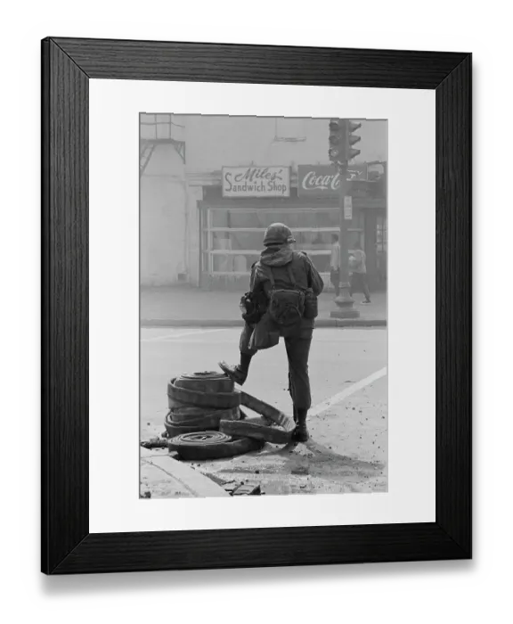 Framed Print : 1968 Washington Riots Framed Print : 1968 Washington Riots