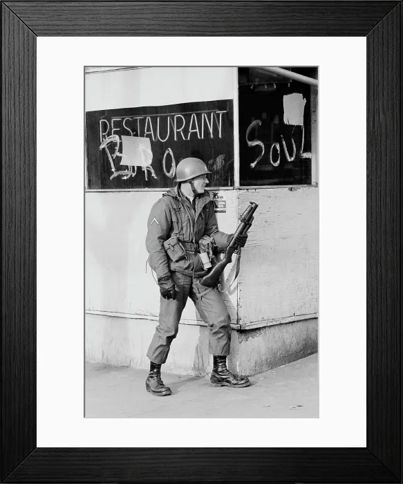 Framed Print : 1968 Washington Riots