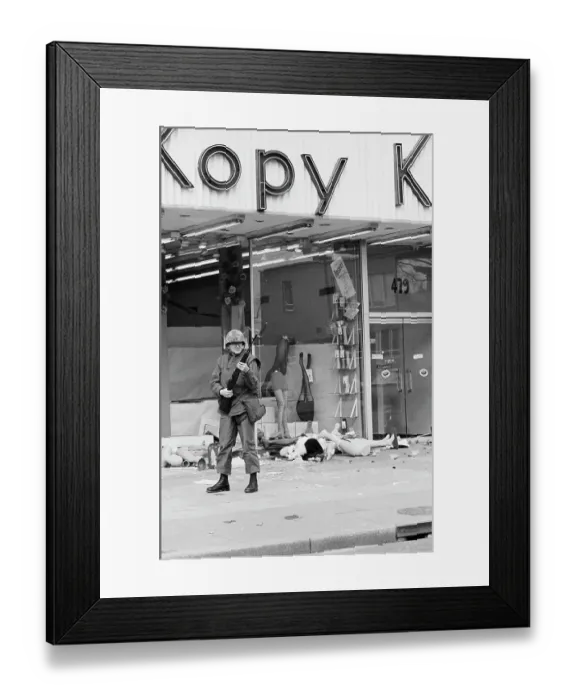 Framed Print : 1968 Washington Riots Framed Print : 1968 Washington Riots