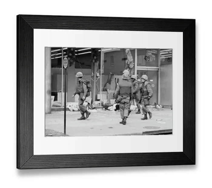 Framed Print : 1968 Washington Riots Framed Print : 1968 Washington Riots