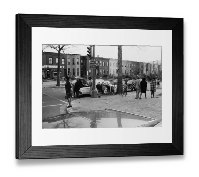 Framed Print : 1968 Washington Riots Framed Print : 1968 Washington Riots