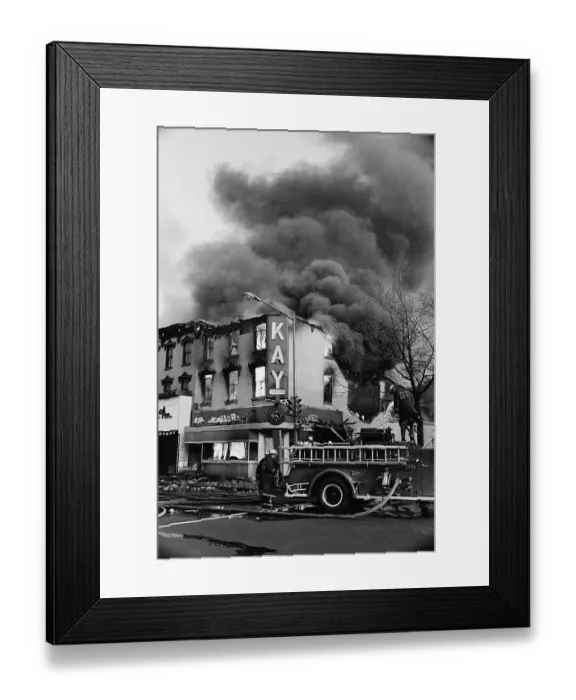 Framed Print : 1968 Washington Riots