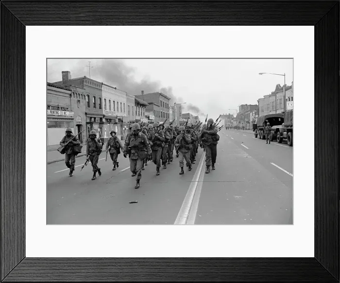 Framed Print : 1968 Washington Riots Framed Print : 1968 Washington Riots