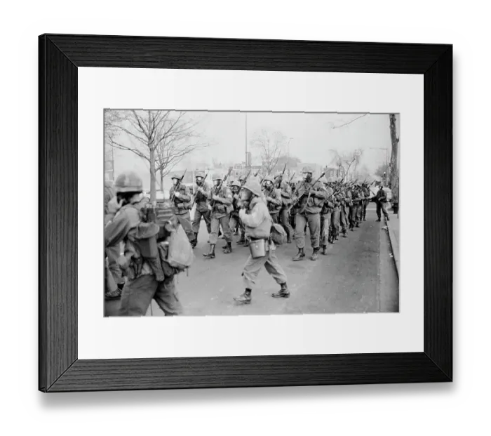 Framed Print : 1968 Washington Riots