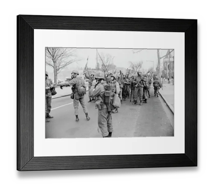 Framed Print : 1968 Washington Riots Framed Print : 1968 Washington Riots