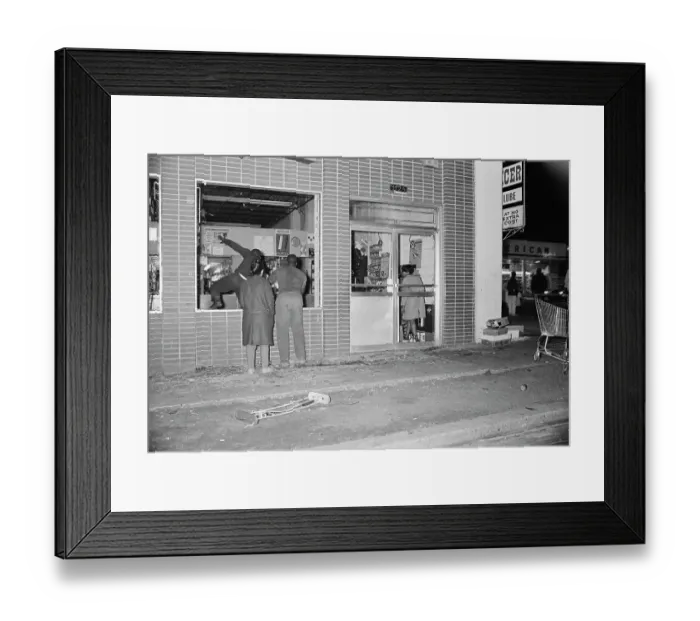 Framed Print : 1968 Washington Riots