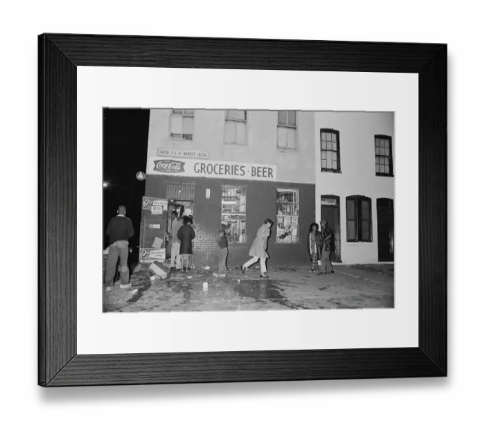 Framed Print : 1968 Washington Riots