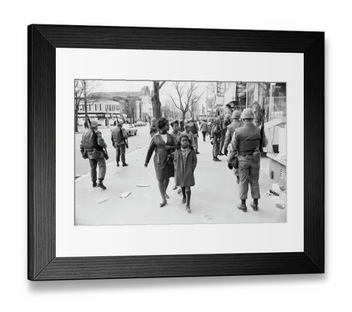 Framed Print : 1968 Washington Riots Framed Print : 1968 Washington Riots