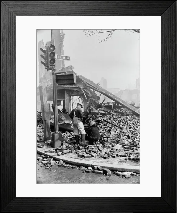 Framed Print : 1968 Washington Riots Framed Print : 1968 Washington Riots