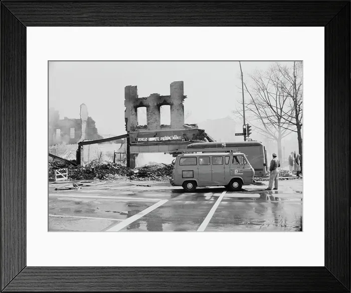 Framed Print : 1968 Washington Riots Framed Print : 1968 Washington Riots