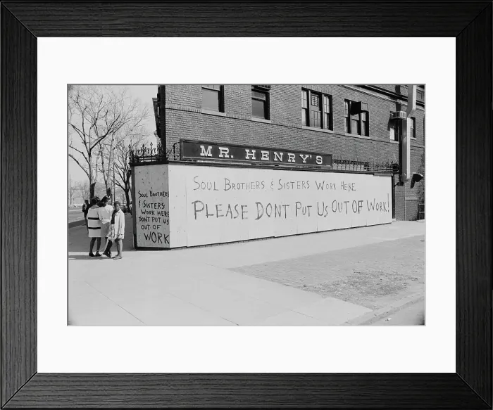 Framed Print : 1968 Washington Riots Framed Print : 1968 Washington Riots