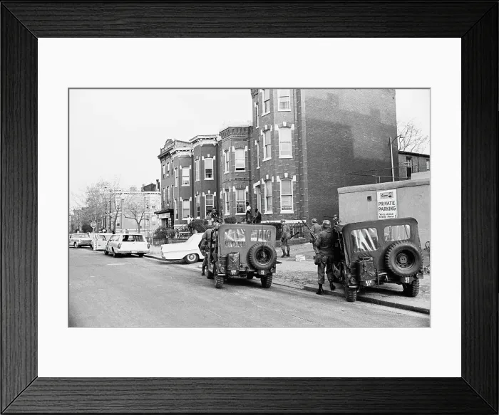 Framed Print : 1968 Washington Riots Framed Print : 1968 Washington Riots