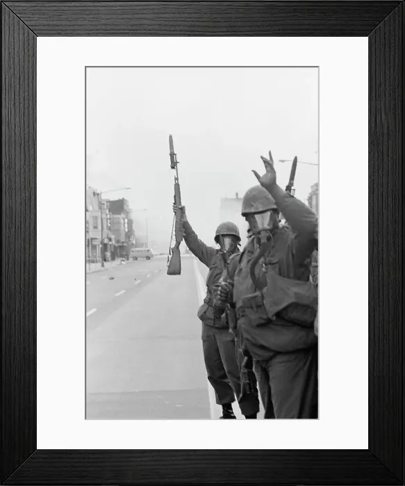 Framed Print : 1968 Washington Riots Framed Print : 1968 Washington Riots