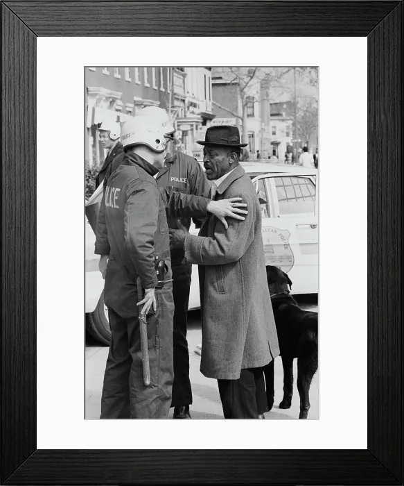 Framed Print : 1968 Washington Riots
