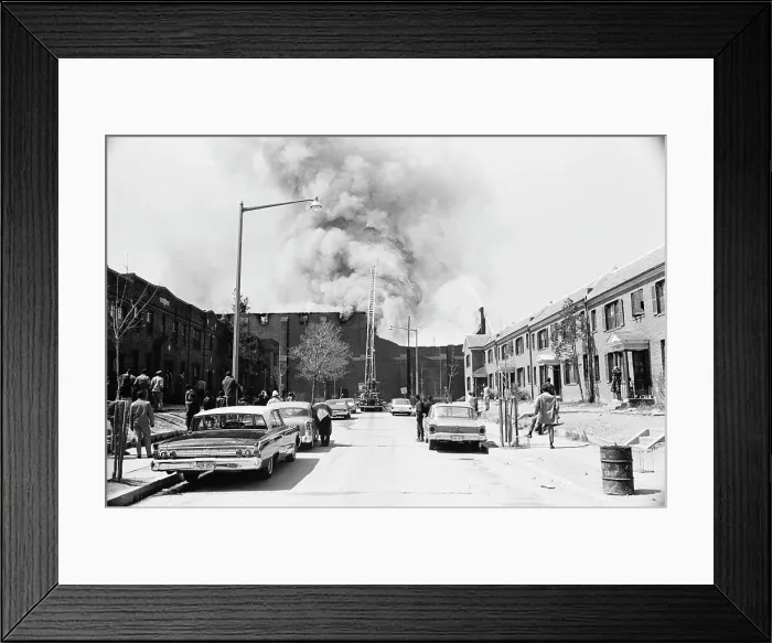 Framed Print : 1968 Washington Riots Framed Print : 1968 Washington Riots