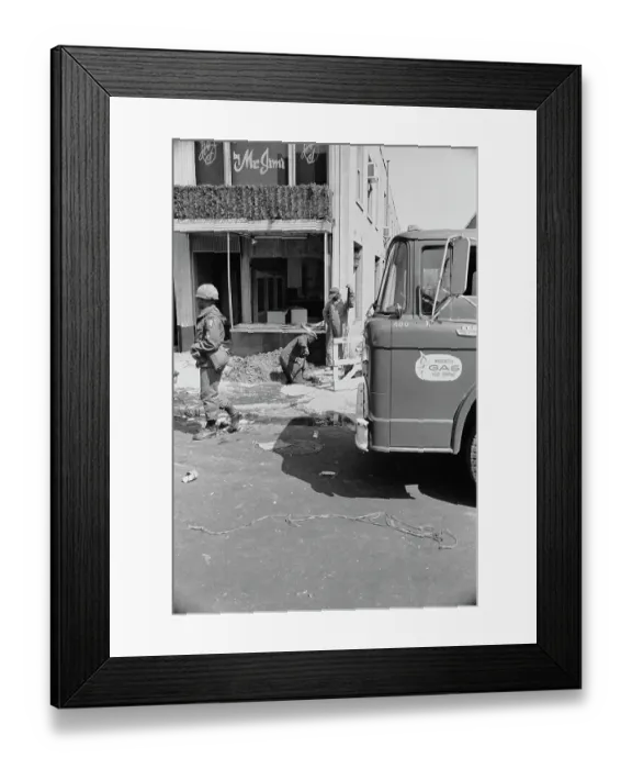 Framed Print : 1968 Washington Riots Framed Print : 1968 Washington Riots