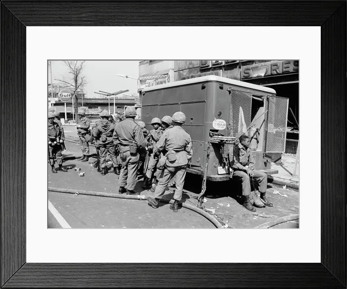 Framed Print : 1968 Washington Riots Framed Print : 1968 Washington Riots