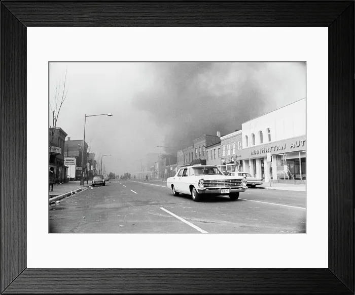 Framed Print : 1968 Washington Riots Framed Print : 1968 Washington Riots