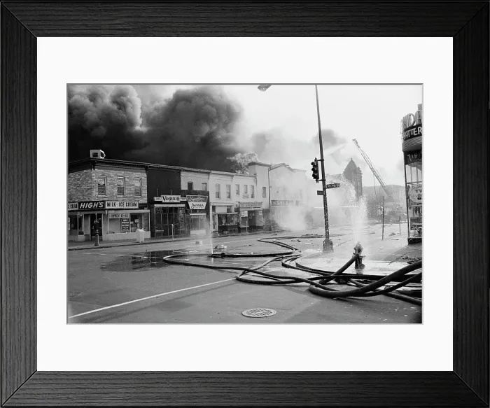 Framed Print : 1968 Washington Riots Framed Print : 1968 Washington Riots