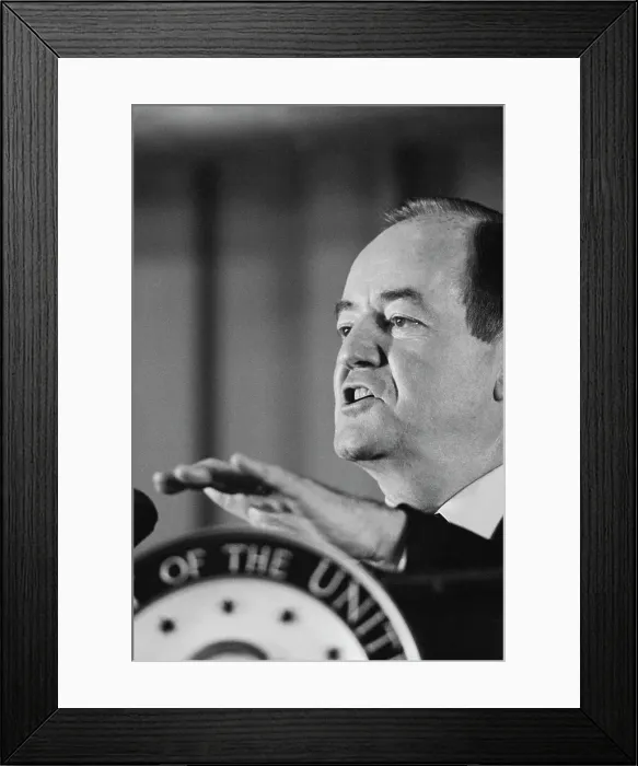 Framed Print : Hubert Humphrey Framed Print : Hubert Humphrey