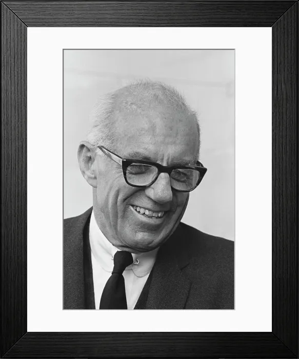 Framed Print : Dr Spock. American paediatrician Dr Benjamin Spock (1903 - 1998), April 1968