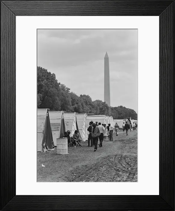 Framed Print : Resurrection City, Activists Protest Camp Framed Print : Resurrection City, Activists Protest Camp