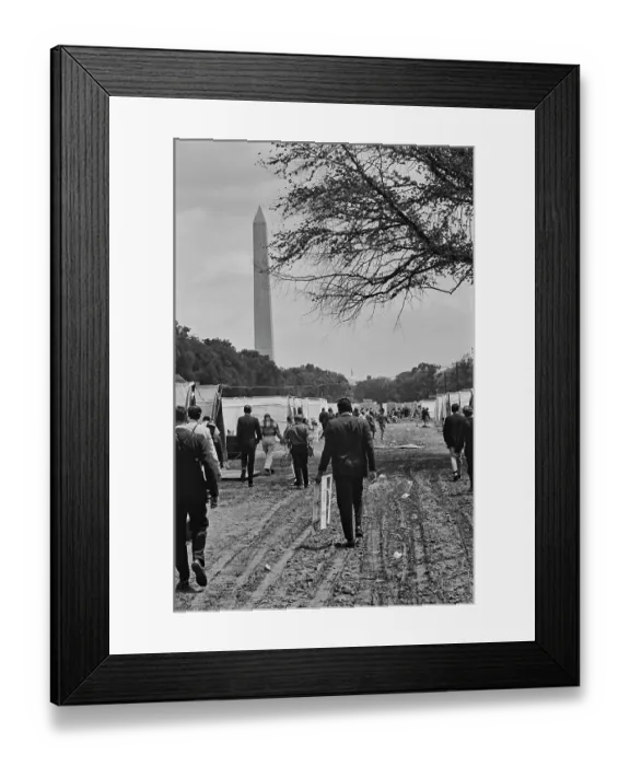 Framed Print : Resurrection City, Activists Protest Camp