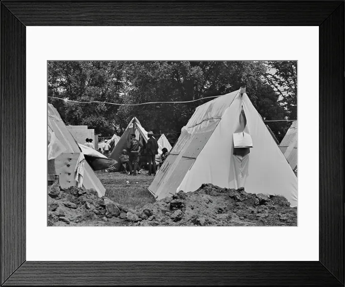 Framed Print : Resurrection City, Activists Protest Camp