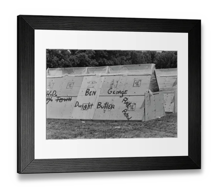 Framed Print : Resurrection City, Activists Protest Camp Framed Print : Resurrection City, Activists Protest Camp