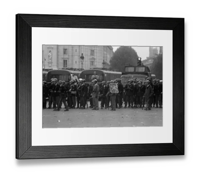 Framed Print : May Riots In Paris Framed Print : May Riots In Paris