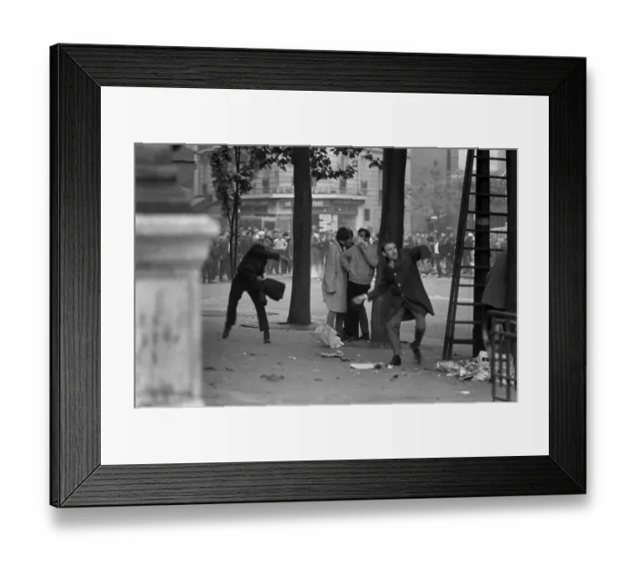 Framed Print : May Riots In Paris Framed Print : May Riots In Paris
