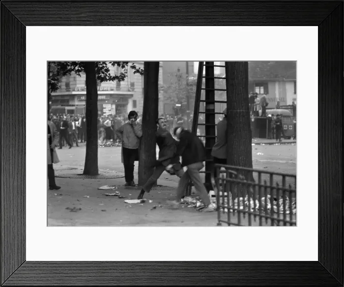Framed Print : May Riots In Paris Framed Print : May Riots In Paris